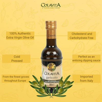 Colavita Garlic Infused Extra Virgin Olive Oil 250ml - Pizza Pro